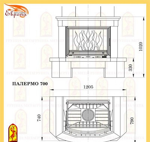 Мета палермо 700 с топкой панорама 700п_1